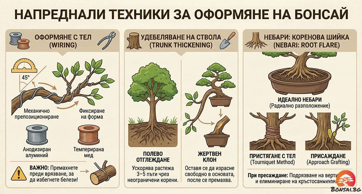 Бонсай: Техники за напреднали
