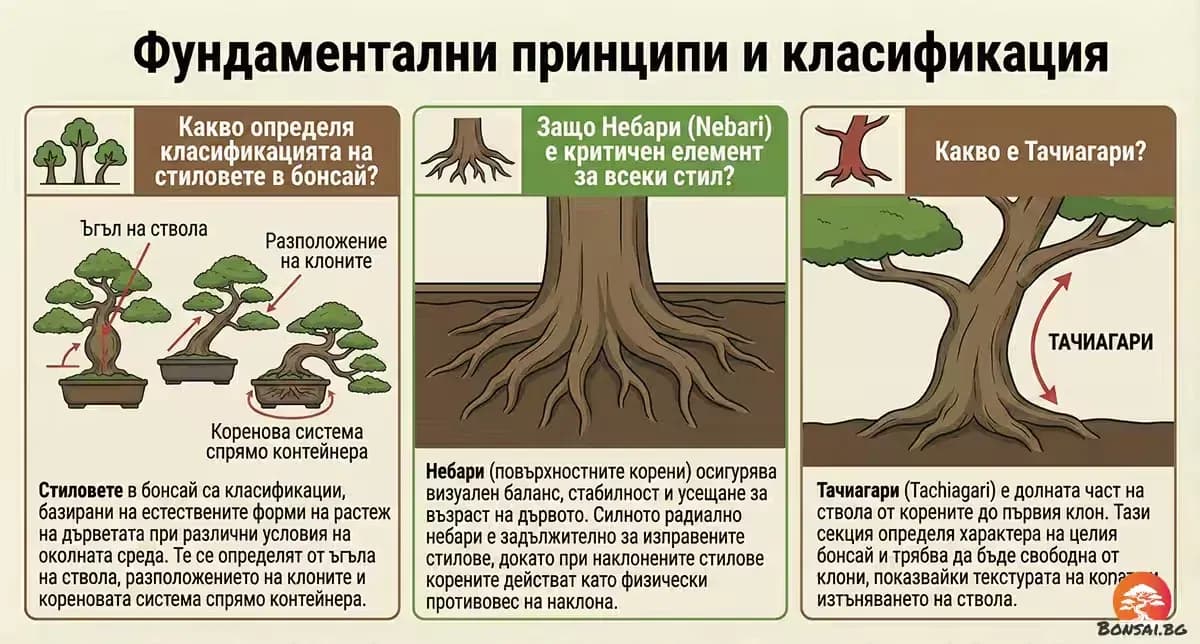 Основни принципи в стила на бонсай